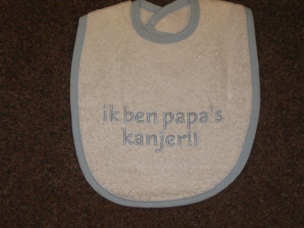 Baby slab ik ben papa's kanjer